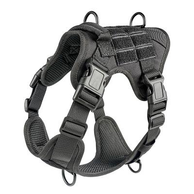 China Thoughtful OEM Accept Adjustable Tactical Military Dog Harness Dog Harness Deluxe Dog Harness Set for sale