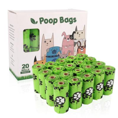 China OEM Biodegradable Plastic Poop Bag Stocked Non-Toxic Eco Friendly Pet Cornstarch Dog Waste Bag Poop Bags for sale