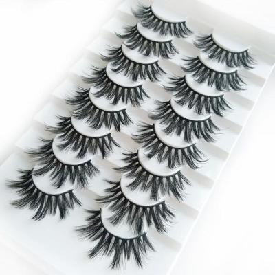 China 25-30 Times Wholesale 3d Mink Silk Strip Super Thin Strip Lashes Mink Fur Eyelash Sellers for sale