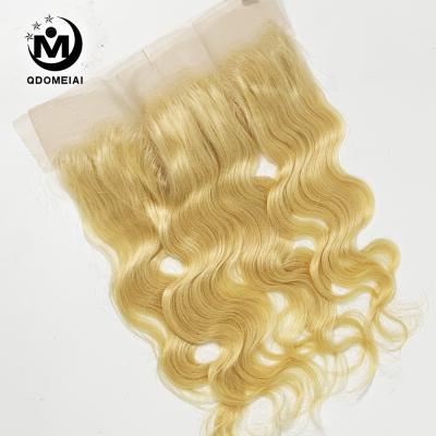 China Sheer Body Wave 613 Lace 13*4 And Headbands 100%Virgin Hair Swiss Lace for sale