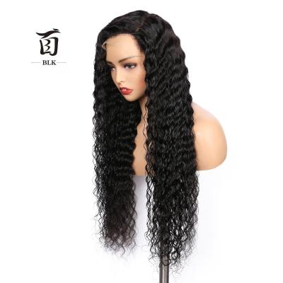 China Body Wave 180% Density HD Lace Front Wigs , Grade 10A Deep Wave Pre Plucked 13x4 13x6 Transparent Headband Raw Indian Hair Wig for sale