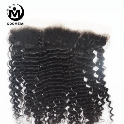 China Virgin Swiss Human Hair Closure 4x4 5x5 13x4 13x6 Full Lace Body Wave HD Human Hair Frontal Bundles With HD Lace Headband for sale