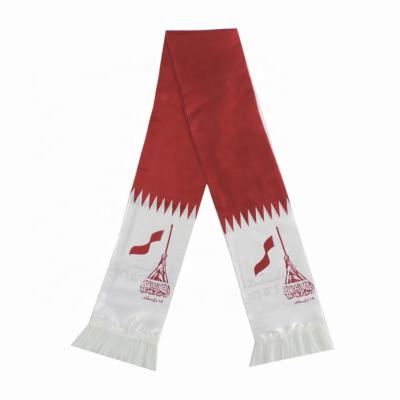 China Adversiting Election/Promotion/National Election/Promotion/Adversiting Day Qatar Fan Scarf Football Sports Football Club Polyester Fan Scarf for sale