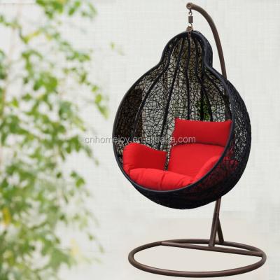 China All Weather Hot Sale PE Wicker Egg Furniture Hanging Chair for sale