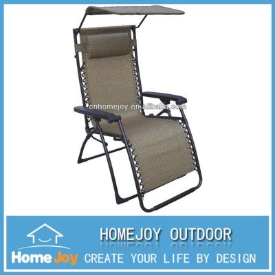 China Sun Lounger Folding Outdoor Iron Sun Lounger , Portable Sun Lounger for sale