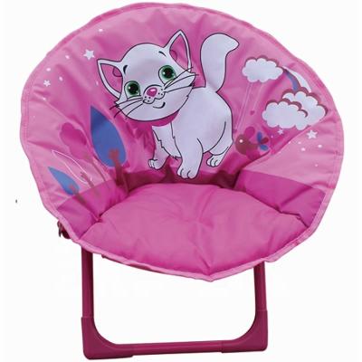 China Kids Furniture Folding Pink Kids Moon Chair Saucer Chair for sale