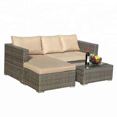 China Outdoor Wicker Lounge Sofa Set, Restaurant Furniture, Patio Rattan Weather Furniture Hot Sale Furniture for sale