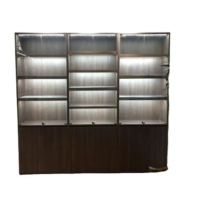 China Department storessupermarketsetc store display rack particle board display rack with rack glass manufacturer display door direct sales for sale