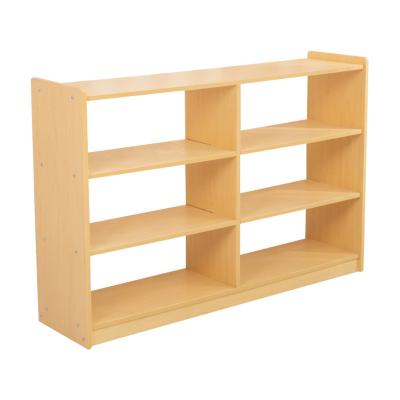 China Modern Montessori Children's Toy Daycare Furniture Wooden Shelf Storage Cabinet for sale