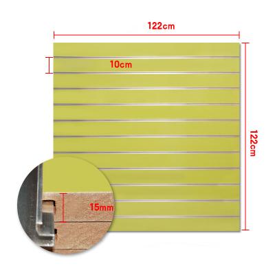 China Hot Sale Slotted Groove MDF Decorative Slatwall Board Moisture Proof for sale