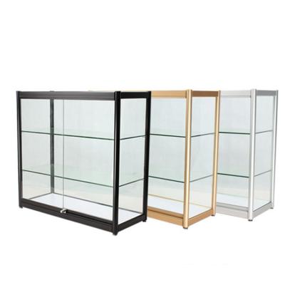 China Supermarkets 70inch Full Glass Vision Store Showcase LED Display Case for sale