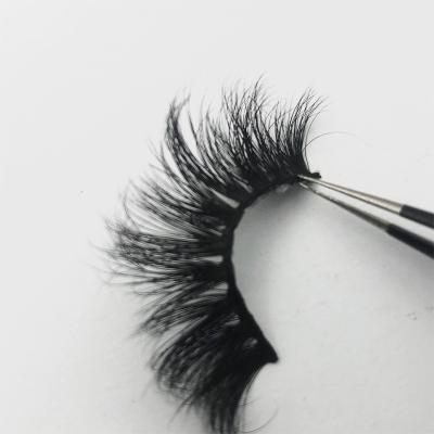 China Long Wholesale 3D 100% Natrual OEM 25mm Mink Fur False Eyelashes With Custom Box Eyelash for sale