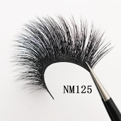 China 100% Mink Lashes Full Strips Hand Made With Customized Packaging Boxes 20mm 3D 5D Private Label Wholesale High Quality for sale