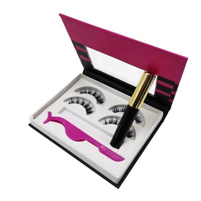 China Natural Soft Magnetic Eyeliner Lash Box Magnetic Eyeliner Easy Use Magnetic Eyelashes For Magnetic False Eyelashes for sale