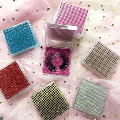 China 100% hand made ready to ship strip lashes private label lashes packaging box faux eye lashes faux mink eyelashes for sale