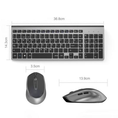 China 2*AAA Wireless Desktop Keyboard and Mouse Mini Keyboard Mouse Set Spain Combined 2.4GHz Battery for sale