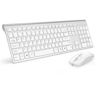 China Best Latest Selling 2.4G Wireless Keyboard And Mouse Rechargeable Slim Wireless Keyboard And Mouse for sale