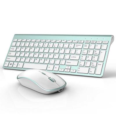 China Wireless Keyboard Mouse Kit 2.4G Rechargeable Mouse And Mini Keyboard Set With Number Pad for sale