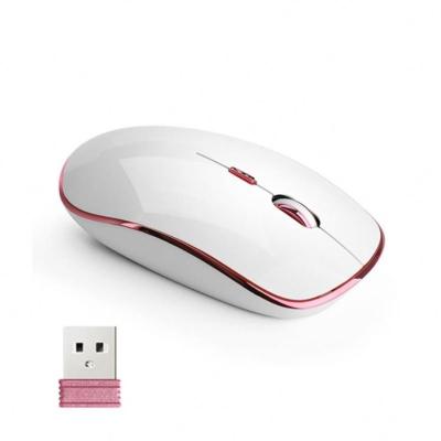 China Waterproof Wholesale Desktop Computer Mouse Standard Equipment 2.4Ghz Rechargeable Wireless Mouse for sale