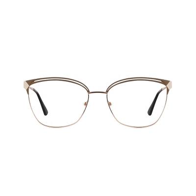 China Fashion Ladies 2021 New Arrival Designer Metal Frames Optical Women Fashion Frames Glass Optical Eyewear for sale