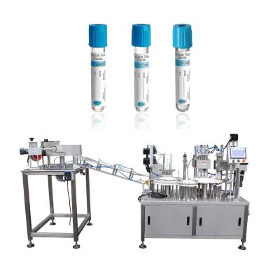 China Clean Bench Automatic Round Tube Bottle Filling Labeling Machine Reagent Electric Vial for sale