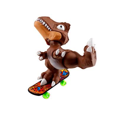 China Creative Jurassic Children's Tyrannosaurus Cartoon Amazon PVC World Gift Of Rex Ornament Model Dinosaur Toys for sale