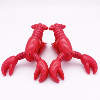 China Bathroom ABS Strong Plastic Large Clip Cute Crawfish Beach Towel Clip for sale