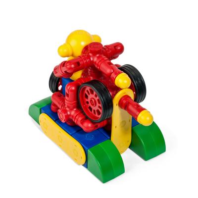 China DIY Assembly Combination of Over 300 DIY Magnetic Block Toys ABS Material Plastic Child Toys for sale