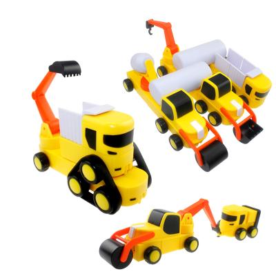 China 49PCS Plastic Over 100 Kinds Of Car Magnetic Boy's Engineering Combination Toy Gift for sale