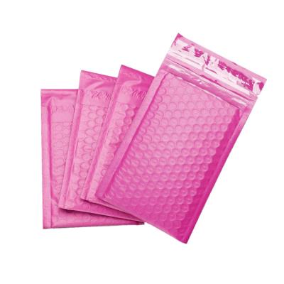 China Wholesale Custom Pink Self Adhesive Bag Tearproof Mailing Bag Polyethylene Bubble Envelope Bag for sale