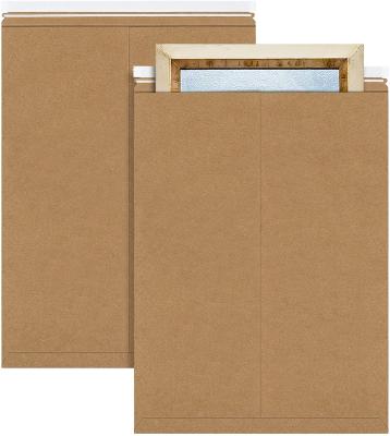 China Business& Brown Rigid Shopping Kraft Paper Announcements 9.25 x 11.75 Inch, Self Seal Photo Document Announcements Premium Cardboard Keep Flat Envelopes For Photos for sale