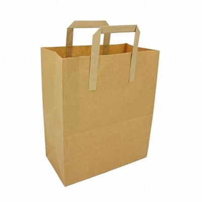 China Recycled Materials Seeds Paper Packaging Brown Kraft Paper Bags Food Bags With Window Custom Packaging Bags With Max Handle Free Design Craft Paper for sale