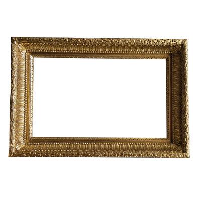 China High-end intricate large-size exhibition pure solid wood museum frame retro European classic gold leaf frame oil painting frame pure hand-carved for sale