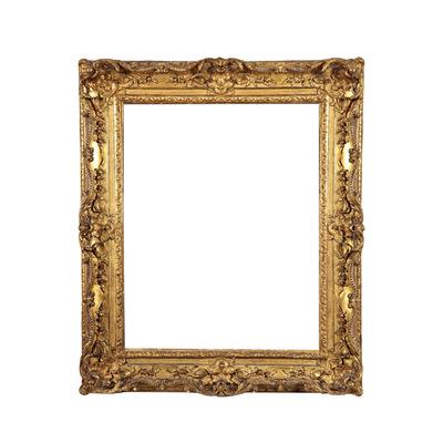 China High-end intricate large-size exhibition pure solid wood museum frame retro European classic gold leaf frame oil painting frame pure hand-carved for sale