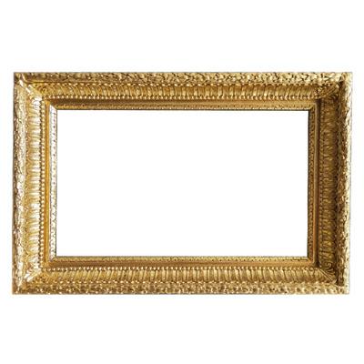 China High-end intricate large-size exhibition pure solid wood museum frame retro European classic gold leaf frame oil painting frame pure hand-carved for sale