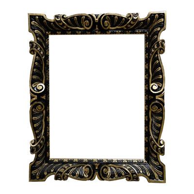 China High-end intricate large-size exhibition pure solid wood museum frame retro European classic gold leaf frame oil painting frame pure hand-carved for sale