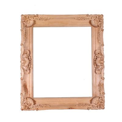 China Firm European Classical Wooden Carved Oil Painting Frame Photo Frame Supports Custom Large Size Frame Museum Exhibition Picture Frame Vintag for sale