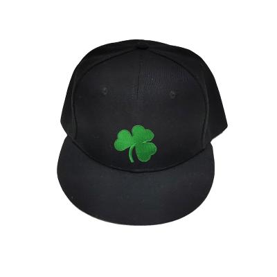 China Golf 2021 Custom Black Solid Color COMMON Headwear With Clover Logo Golf Sun Visor Sports Mesh Polyester Cotton Embroidery Cap for sale