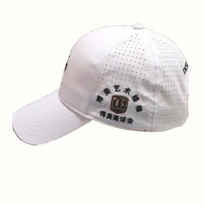 China 2021 Factory Price Quick Dry Custom Design 3D Logo Embroidery White Men's Embroidery Hats Sports Caps Casual Simple Golf Hat Headwear Baseball Cap for sale