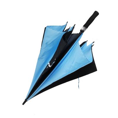 China Custom Copy EVA Handle Hot Sale Golf Straight Patent Umbrella Factory With Logo Copies For Sale 30 Inch Golf UV Automatic Open Umbrellas for sale