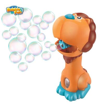 China Portable Handheld Bubble Maker Comics Bubble Machine Toy Handheld Bubble Maker for Kids Automatic Bubble Blower - Cow/Lion for Party Favors - 4 oz for sale