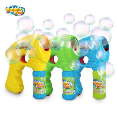 China No Leak Structure Toy Bubble Blaster With 2 Ounce Professional Bubble Solution Bubble Gun Blower For Kids Gifts Activity Birthday GIF Outdoors for sale