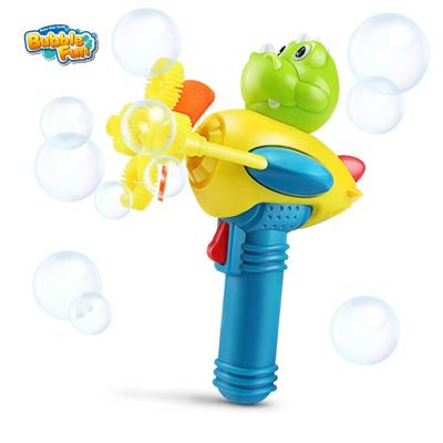 China Low Noise Electric Motor Soap Bubble Memory Makers Toys Party Set Bubble Gun Toy Captain Dinosaur Design Toys For Children for sale