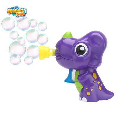 China Friction Bubble Dinosaur Shape Design Bubble Gun Blowing Toy for Kids, Dip and Blow Bubble Blower Set for Party Activity Pretend Play and Teach for sale