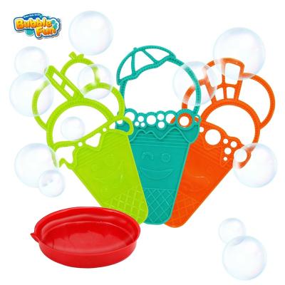 China 5Pcs Soft Material Bubble Wand Set With 2 Ounce Solution Included, Bubble Blowing Toy Contains Bubble Wands And Ice Shaped Water Tray for sale