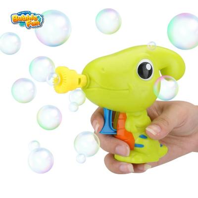 China Hand Blowing Gun Toy Wind Up Dip Bubble Soap Water Rubbing Bubble and Press Bubble Gun for Kids Dinosaur Bubble Toy for sale