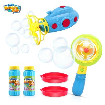 China Make Big Bubbles & 2 Pack Small Bubbles Submarine Explorer and Fan Bubble Toy for Kids, Make Big Bubbles and Small Bubbles, Amazon Environmental Protection Packaging for sale