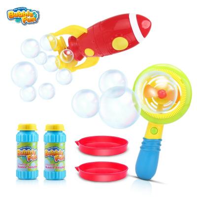 China Make Big Bubbles & 2 Pack Little Bubble Explorer Rocket and Fan Bubble Toy for Kids Makes Big Bubbles and Small Bubbles, Amazon Environmental Protection Packaging for sale