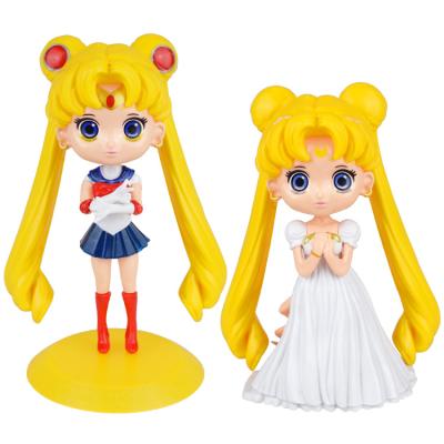 China Newest Figure Cake Topper Toys Factory Sailor Moon Girls Figure Cute Wholesale Collection Birthday Party Baking Decoration for sale