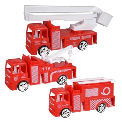 China Stunning Plastic Box Cake Cars Toy Pull Back Car Fire Fighting Truck Cake Decoration or Home Decoration for sale